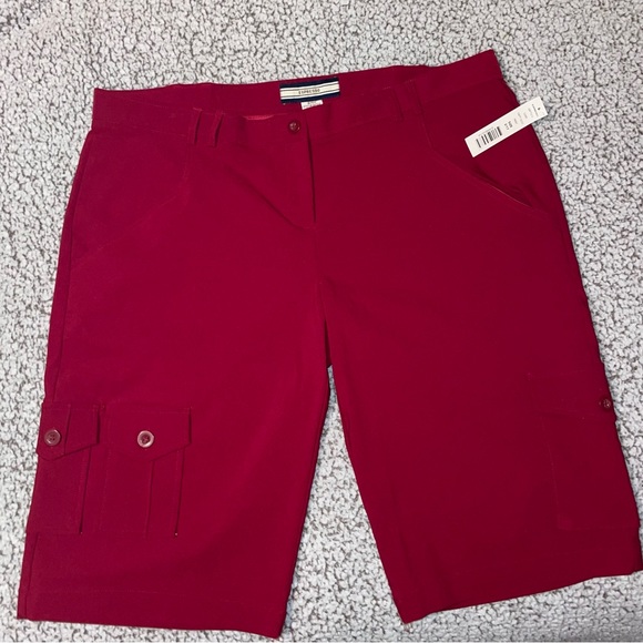 90)NWT EXPRESSO CARGO RED SHORT SIZE 1/17 - Picture 11 of 11